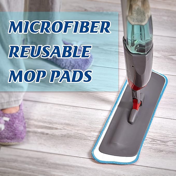Microfiber Mop Pad Spray Mop Replacement Heads for Wet Dry Mops Machine Washable Reusable Household Replacement Pads for Hardwood and Hard Surface Floor Cleaning and Scrubbing(90 Pcs)