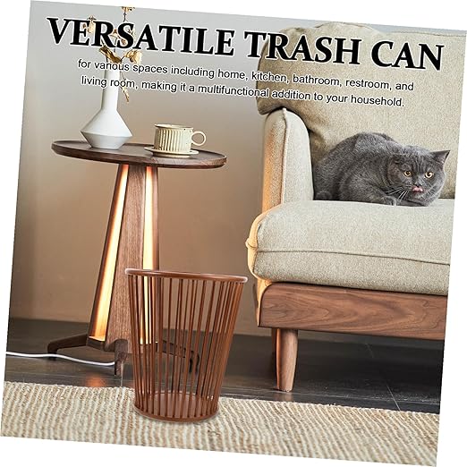 VALICLUD Trash Can Capacity Hollow Style Wastebasket for Kitchen Bathroom Office Bedroom Multifunctional Home Decor Garbage Bin