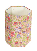 Handmade Cotton Paper Waste Basket Stylish Trash Can for Home or Office (1 Gloden RED FLOWAR)
