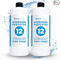 Hydrogen Peroxide 12 Percent (32oz 2 Pack) - Hydrogen Peroxide Cleaner - Dilute and Spray 12% Hydrogen Peroxide on Counters Bathtubs Floors or Carpets