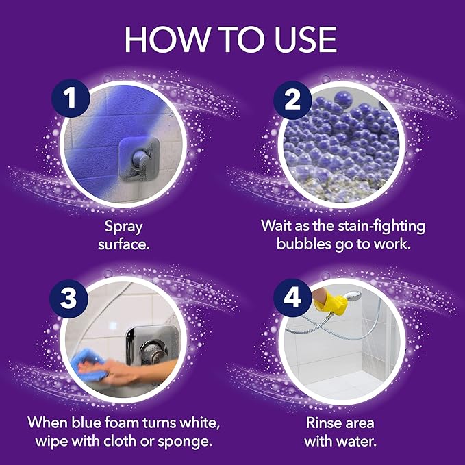 Kaboom Foam-Tastic Foaming Bathroom Cleaner Fresh Scent Spray Can Eliminates Soap Scum Grime and Stains 19 Oz (Pack of 8)