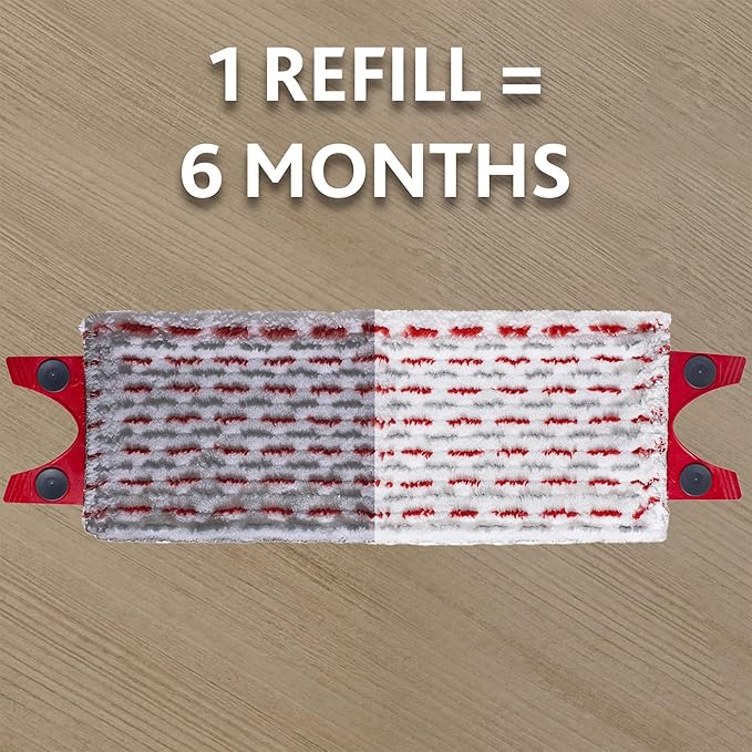 Vileda Ultramax Power XL Wet Mop Refill Pack Wei-grau-rot 1 Count
