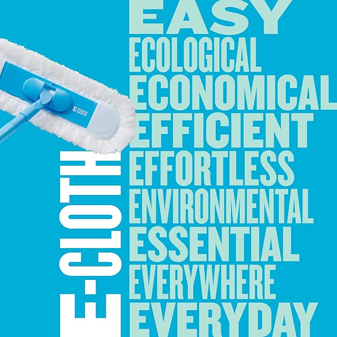 E-Cloth Flexi-Edge Floor &amp Wall Duster Reusable Dusting Mop for Floor Cleaning Floor Cleaner Ideal for Harword Tile Laminate and Other Hard Surfaces 100 Wash Guarantee 1 Pack