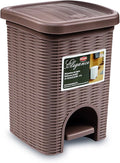 Stefanplast Elegance Bathroom Dustbin Dove Grey 20.5 x 20.5 x 28 cm