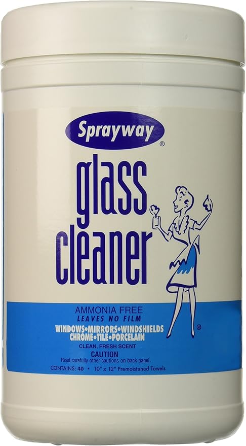 Glass Cleaner Wipes (10 x 12 40 wipes)
