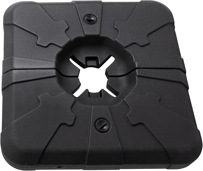 Cantilever Patio Umbrella Base 220lbs Capacity Heavy Duty Outdoor Offset Umbrella Base Sand/Water Filled Umbrella Stand Weights