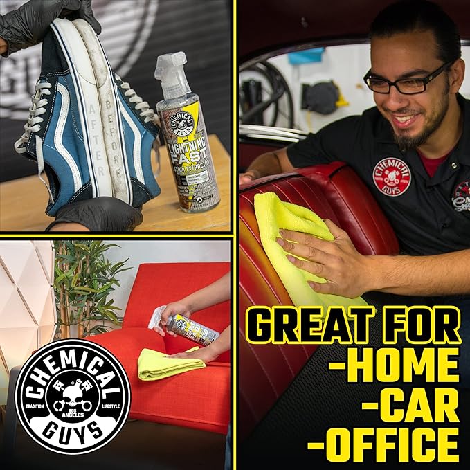 Chemical Guys Lightning Fast Carpet and Upholstery Stain Extractor (Fabric Upholstery &amp Carpet) Safe for Cars Home Office Furniture &amp More 32 fl oz Fresh Scent