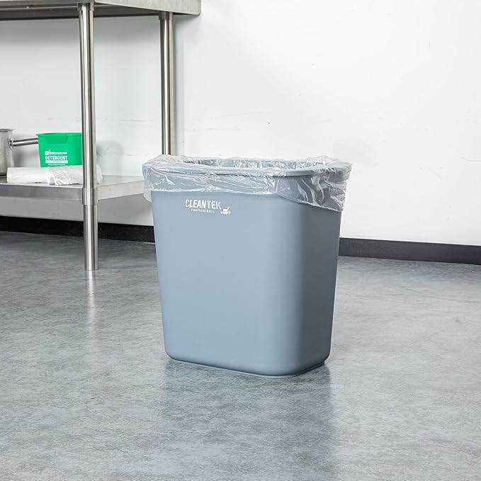 Restaurantware-RW Clean 13 Gallon Trash Bags 1000 Light-Duty Garbage Can Liners- Fits 12-16 Gallon Trash Cans Stretchable Clear Plastic Bin liners with Star Seal Bottom