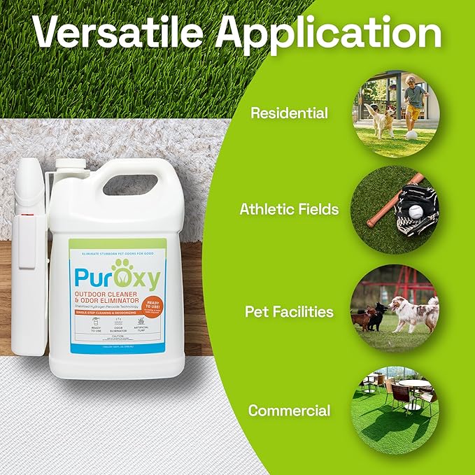 Outdoor Cleaner &amp Pet Odor Eliminator with Power Sprayer