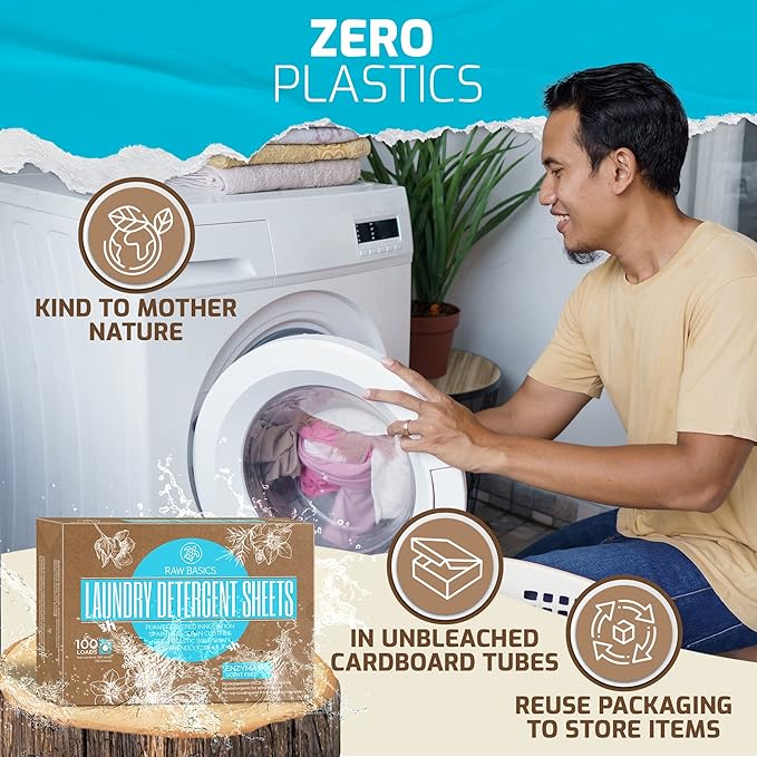Laundry Sheets 100 Loads and Scent Boosters for Washer Fresh Aroma