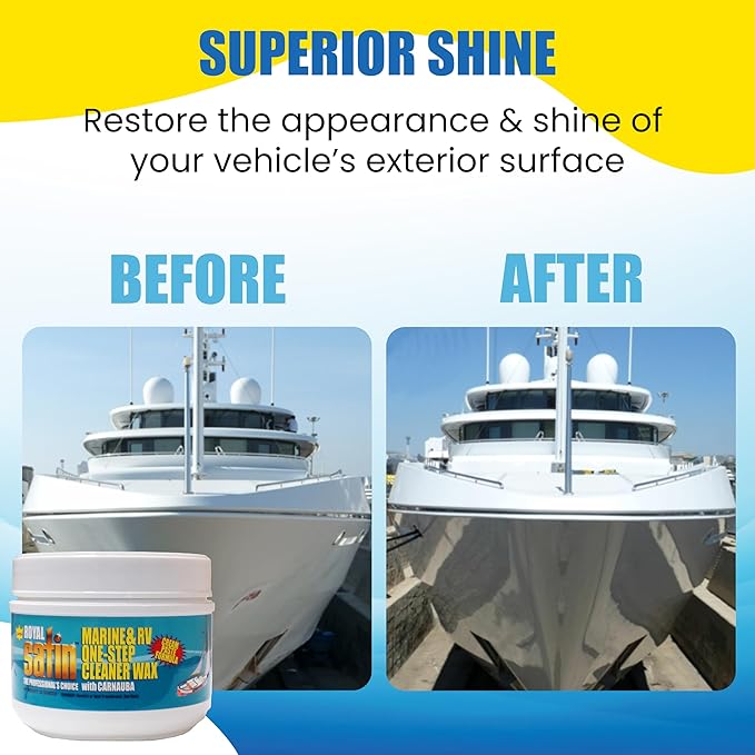 Garry's Royal Satin Marine &amp RV ONE STEP Cleaner Wax (1 Quart)
