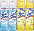 Lysol Disinfectant Spray Sanitizing and Antibacterial Spray For Disinfecting and Deodorizing Lemon Breeze 19 Fl Oz (Pack of 2) Packaging May Vary