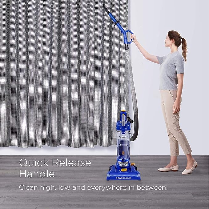 eureka NEU182A PowerSpeed Bagless Upright Vacuum Cleaner Lite Blue