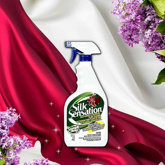 Bundle of Sparkle Plenty Chandelier Cleaner Drip Dry Spray No Wipe &amp Silk Plant Cleaner Spray No Wipe - Dust Cleaning Supplies for Fake Plant Artificial Flower Shower Glass or Window Screen (32