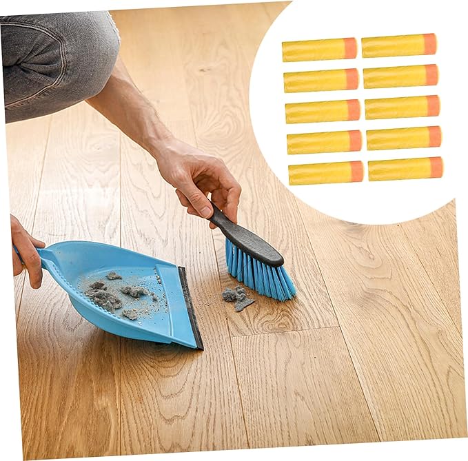 10 Packs Disposable Drawstring Trash Bags with Handles Large Capacity Plastic Rubbish Bags for Household Waste Sturdy Garbage Liners