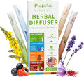PUFFIAIR Herbal Diffuser Pen 4 Pack Clean Botanical Aromatherapy Diffusers Four Aroma Variety Set Cool Mint &amp Herbal Scents Smooth Daily Experience Up to 600 Uses Each