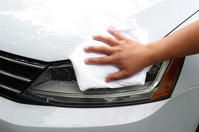 Arkwright W43 Cotton Tshirt Rags - 10 lb Bag - (Case of 4) Soft Lint Free Cloths for Cleaning Streak &amp Scratch-Free Professional Grade Bulk Wiping Towels for Polishing Painting and Staining W