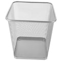 Alipis Square Metal Wastebasket Sturdy Iron Frame Black Mesh Design Trash Can for Home and Office Compact Size for Office Use and Waste Disposal