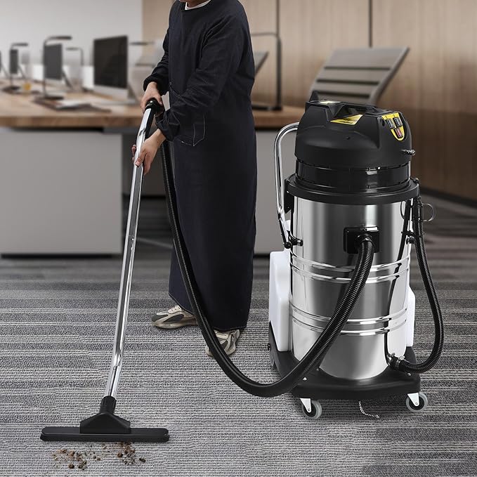 Commercial Carpet Cleaning Machine 2110W 110V 80L/11Gal Professional Commercial 3 in 1 Carpet Spraying Floor Brush Cleaner Extractor Vacuum Washing Machine Portable Carpet Cleaner