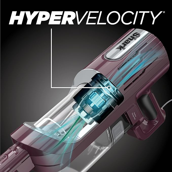 Shark HZ702 Ultralight PetPro Corded Stick Vacuum with PowerFins HairPro Odor Neutralizer Technology Wine Purple
