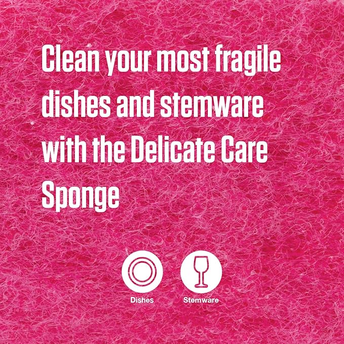 Scotch-Brite Delicate Care Scrub Sponge3 Count (Pack of 8)