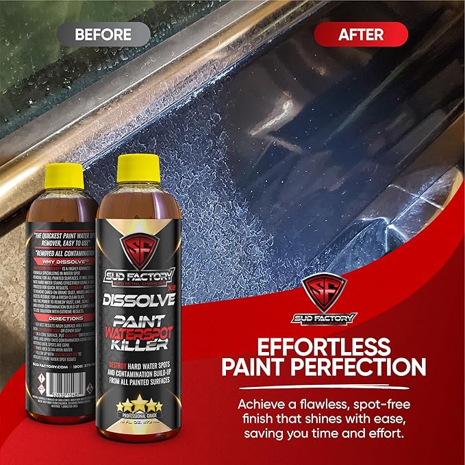 Sud Factory Water Spot Remover Glass And Paint Upgraded Bundle Of 2 Two