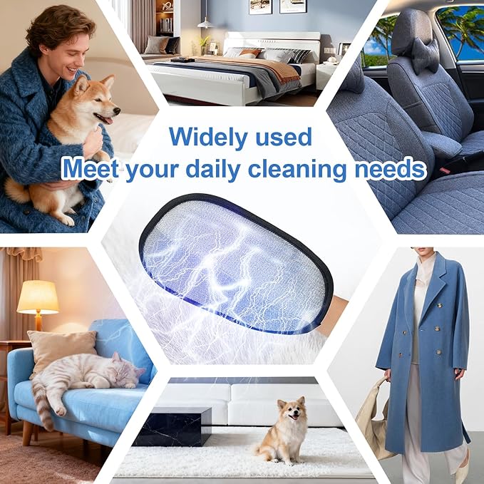 2Pcs Pet Hair Removal Glove for Cats &amp Dogs 2025 Newly Upgraded Five-Finger Electrostatic Pet Hair Gloves Reusable Pet Hair Remover Tool for Laundry Couch Carpet Car Seat