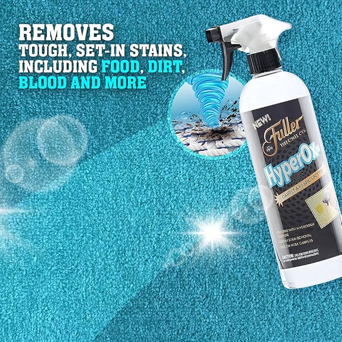 Fuller Brush Stain &amp Spot Remover Kit with HyperOx Cleaner and Brush