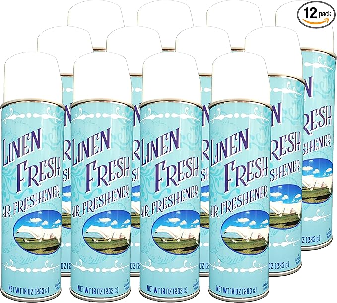 JaniSource Fresh Linen Air Freshener 10 oz Aerosol (12 Case of 12)