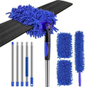 Ceiling Fan Cleaner Duster with 80 Extension Pole Flexible and Washable Chenille Fan Duster for High Ceiling Fan Blades Light Fixtures Furnitures