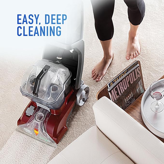 Hoover PowerScrub Deluxe Carpet Cleaner Machine for Carpet and Upholstery Deep Cleaning Carpet Shampooer Machine with Multi-Purpose Tools Pair with Hoover Carpet Cleaner Solution