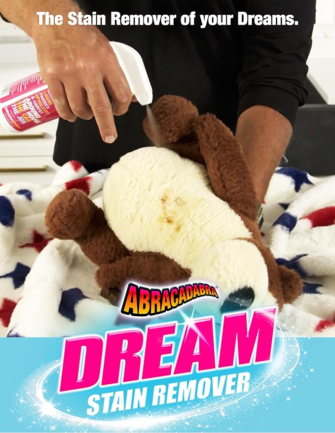 Abracadabra® Dream Stain Remover - 16oz Instant Stain Treatment for Fresh Spills &amp Set-In Stains Kid &amp Pet Safe Zero Bleach or Peroxide - For Clothing Upholstery &amp Carpet - the perfect