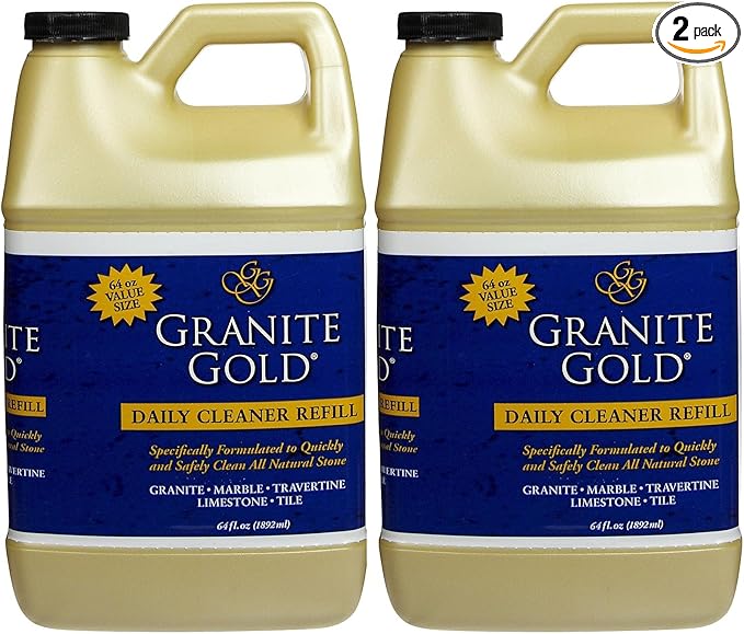 Granite Gold Fresh Citrus Scent Daily Cleaner Refill - 64 Oz Pack of 2.