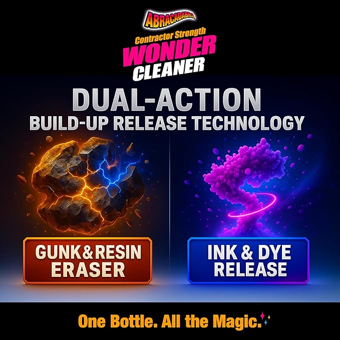 Abracadabra® Duo Contractor Strength Wonder Cleaner- 16oz and Dream Stain Remover- 16oz