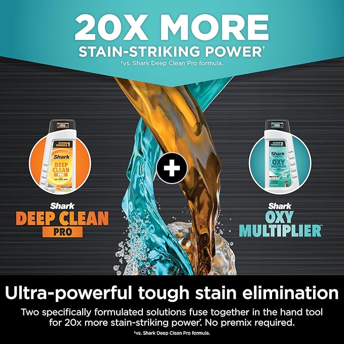 Shark StainStriker Portable Carpet Upholstery &amp Area Rug Cleaner with Pet Mess extractor Stain &amp Odor Remover Perfect for Car Interiors  White PX201
