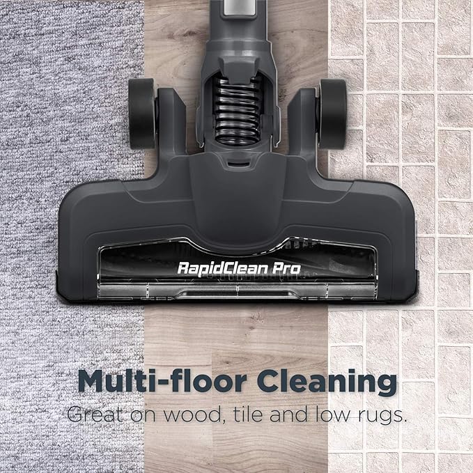 Eureka Lightweight Cordless Stick Vacuum Cleaner Convenient for Hard Floors Rechargeable Handheld Vacuum Cleaner Portable with Powerful Motor Efficient Suction RapidClean Pro NEC186 Rose Red