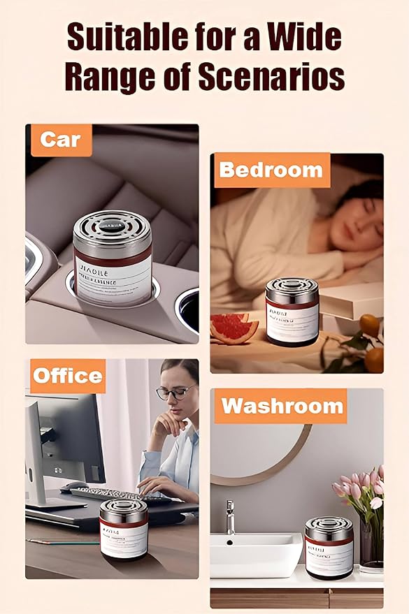 Car Air FreshenerProvides 60 Days Long-Lasting ScentSolid Air Freshener Odor Absorber Gel Odor Eliminator Air Fresheners for HomeAbsorbs Odor from Car Bedroom Bathroom Pet Areas(Sea Breeze)