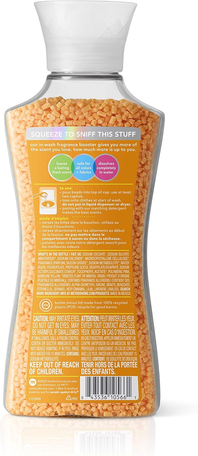Method Fragrance Booster Ginger Mango Keeps Clothes Fresh For Up to 12 weeks 14.8 Ounces (Pack of 6)