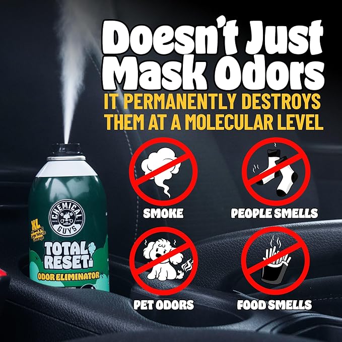 Chemical Guys Odor Eliminating Fogger 3 Pack – New Car Smell 3 Oz Each – Set-and-Forget System to Remove Smoke Pet Gym and Food Odors in Cars Trucks SUVs