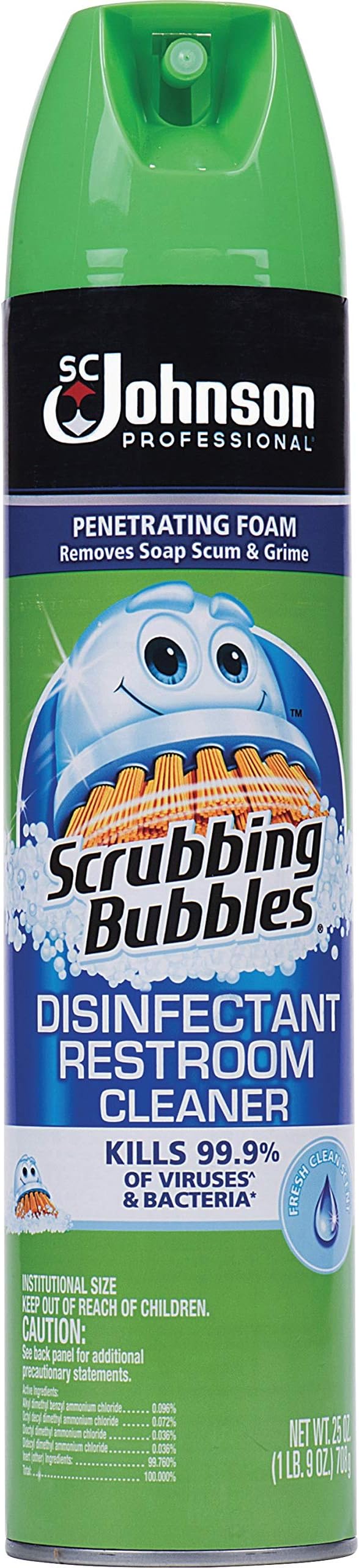 Scrubbing Bubbles Professional Disinfectant Restroom Cleaner 25 Oz (Pack of 12)