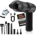 Hedgehog TurboVAC 3 in 1 Portable Car Vacuum Cleaner Blower &amp Air Pump - Hand Held Vacuum Cleaner for Car with USB C Rechargeable 14000PA Powerful Suction Lightweight Dust Buster for Home &amp