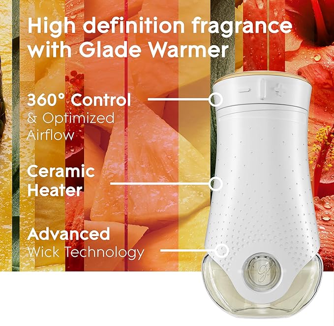 Glade PlugIns Refills Air Freshener Scented and Essential Oils for Home and Bathroom Hawaiian Breeze 6.7 Fl Oz 10 Count (Packaging May Vary) (Pack of 2)