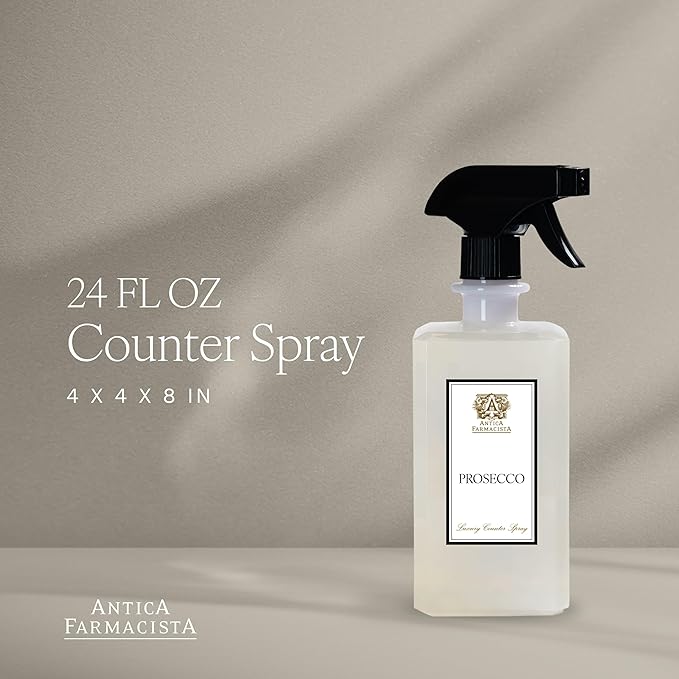 Antica Farmacista Counter Spray - Plant-Derived Biodegradable Cleaning Solution - Luxurious Home Care Essentials - Housewarming Gift - Prosecco 24 fl oz