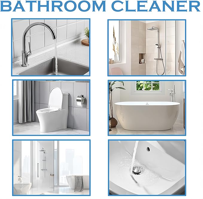 Bathroom Descaler Foam Cleaner New Stubborn Stains Cleaners Multipurpose Bathrooms Foam Cleaners 2.02 Oz All Purpose Rinse Cleaning Foams for BathtubGlassFaucetToilet (1 Pcs)