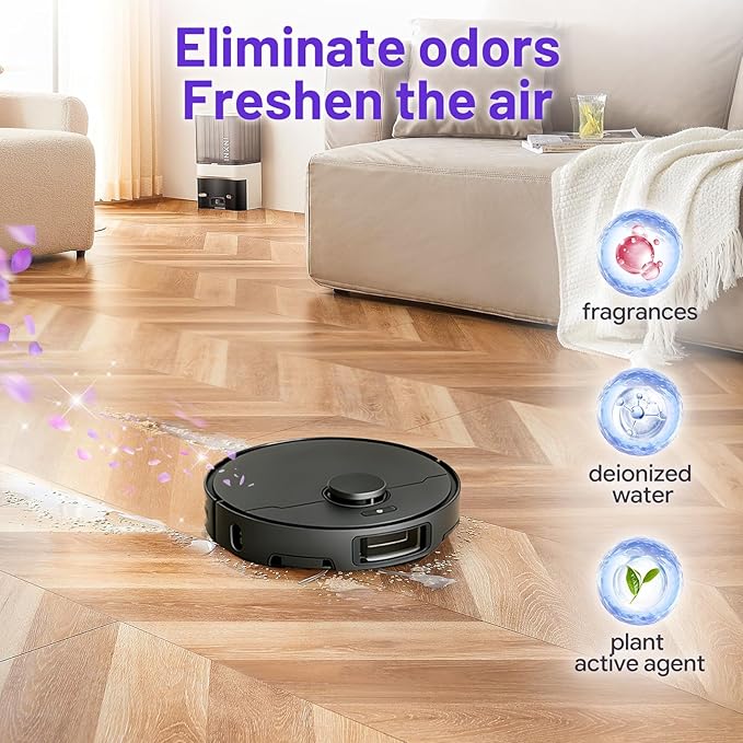Multi-Surface Floor Cleaning Solution Compatible with Dreame Cleaning Solution Lavender Scent Deep Clean Suitable for All Mopping Robot Vacuums and Cordless Wet/Dry Mops (2000 ml)