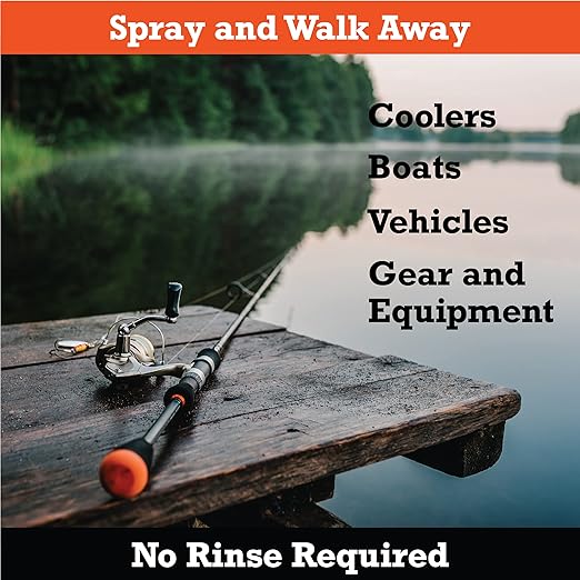 SNiPER II Disinfectant Cleanser and Odor Eliminator Cleaner for Outdoor Disinfecting Purposes Use for Hunting Fishing and Camping Made in the USA 8 Ounce Spray Bottle 2-Pack