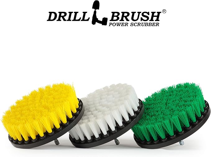 House Cleaning - Kitchen Tools - Shower Cleaner - Bathroom Accessories - Drill Brush - All Purpose Spin Brush Cleaning Kit - Stove-top Oven Rack Sink Tile and Grout - Shower Door - Glass Cleaner