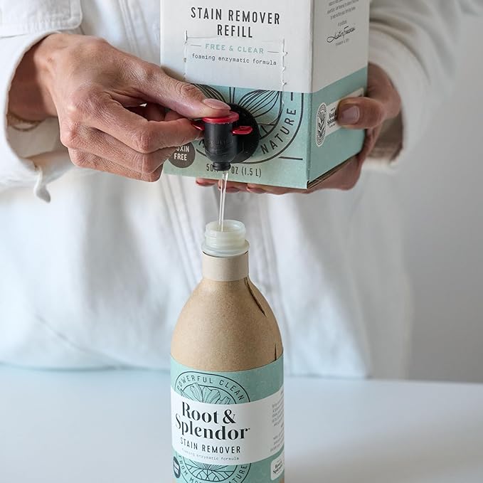 Root &amp Splendor Stain Remover Spray Bottle with 1.5L Refill