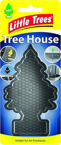Little Trees Tree House Tree-Shaped Air Freshener Holder Black Single Item