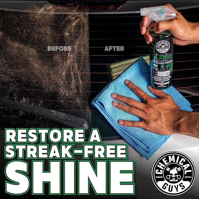 Chemical Guys Glass Cleaner Signature Series 2 Pack (2 x 16 Fl Oz) - Streak-Free Shine for Crystal Clear Windows and Glass Safe for Cars Trucks SUVs &amp More - CLD_202_1602